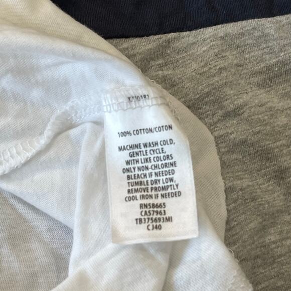 Treasure & Bond Women T-Shirt Top Size XXS White V-Neck Long Sleeve Cotton - Picture 4 of 5